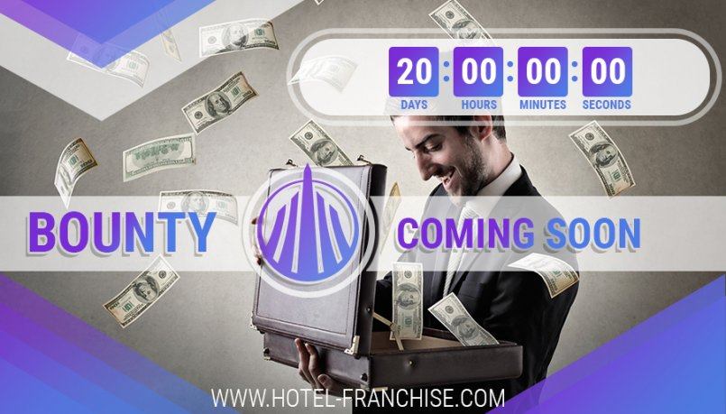 Hotel-Franchise.com — Запущен таймер обратного отсчета Bounty программы!