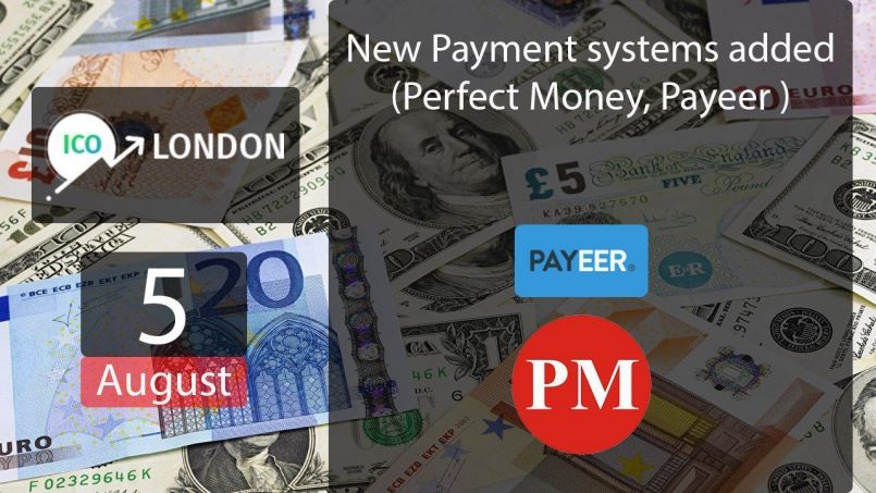 Ico-London.com — Добавлены новые платежные системы PM и PE.