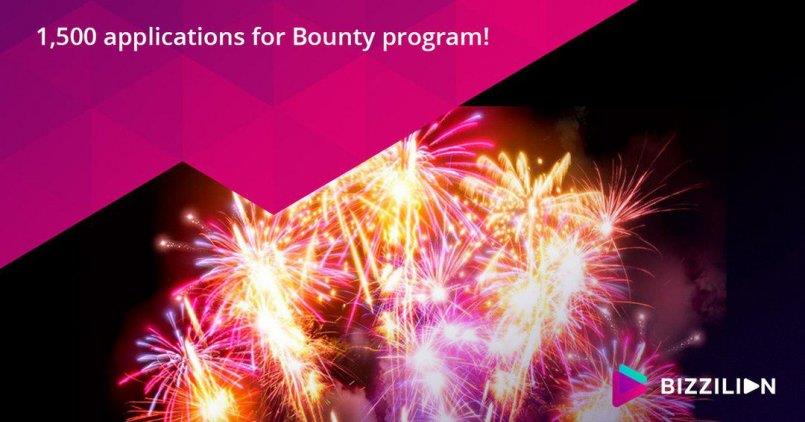 Bizzilion.com — 1500 заявок на участие в программе Bounty.