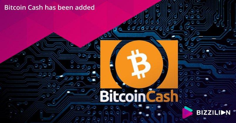 Bizzilion.com — Bitcoin Cash был добавлен.