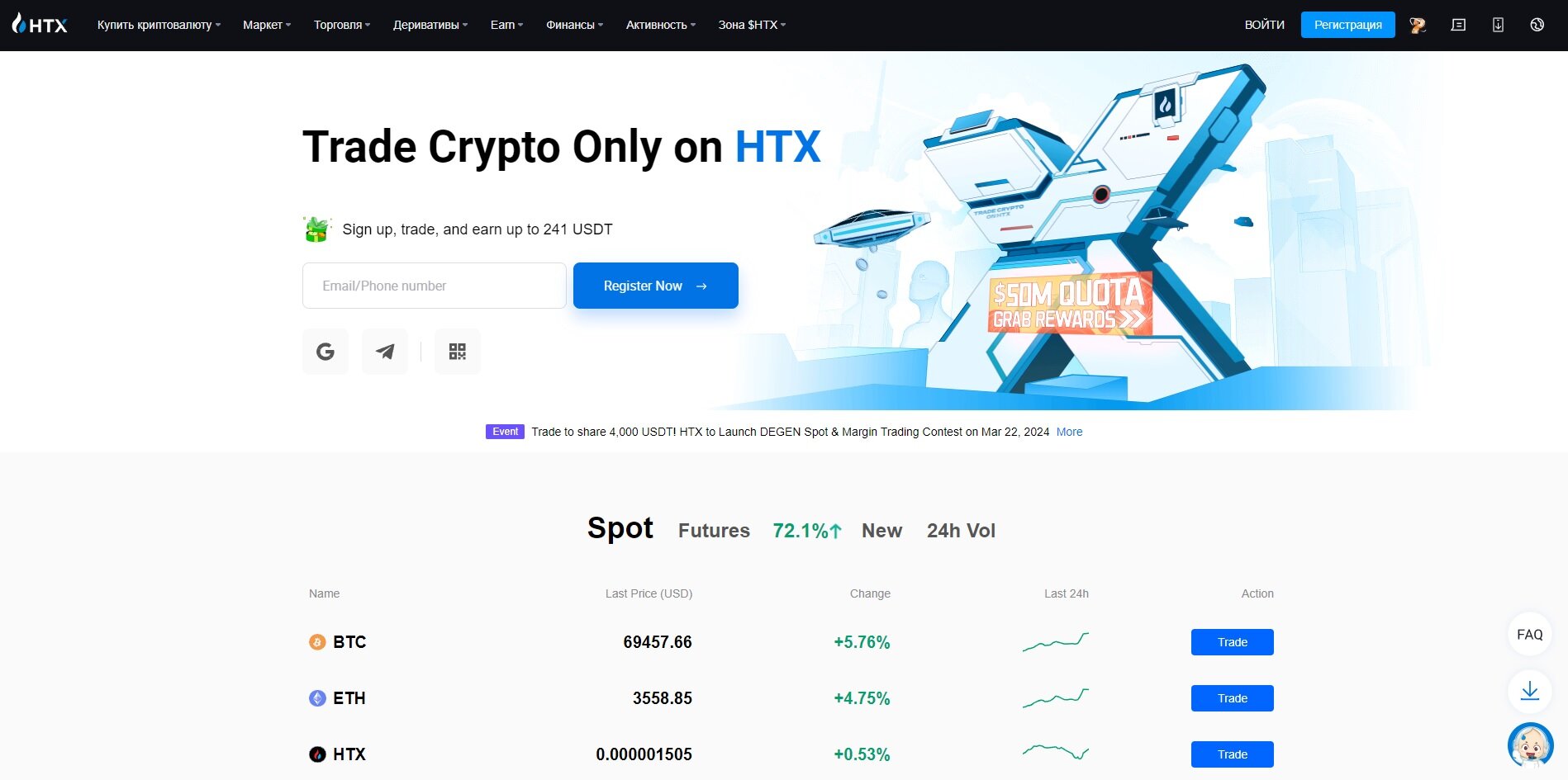 HTX.com – Обзор и отзывы на криптовалютную биржу